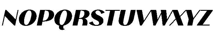 Stornoway ExBoldItalic Instance Font UPPERCASE