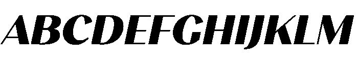 Stornoway ExBoldItalic Font UPPERCASE