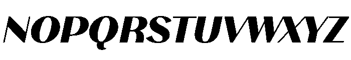 Stornoway ExBoldItalic Font UPPERCASE