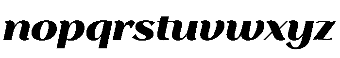 Stornoway ExBoldItalic Font LOWERCASE