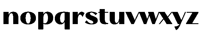 Stornoway ExBold Font LOWERCASE