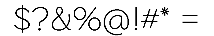 Stornoway ExLight Instance Font OTHER CHARS