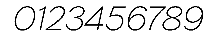 Stornoway ExLightItalic Font OTHER CHARS