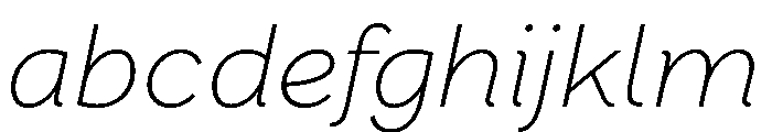 Stornoway ExLightItalic FONT