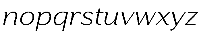 Stornoway LightItalic Instance 5362da85 Font LOWERCASE