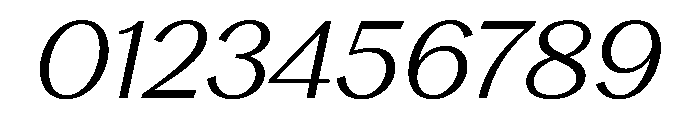 Stornoway LightItalic Font OTHER CHARS