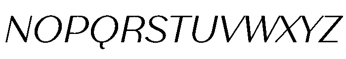 Stornoway LightItalic Font UPPERCASE