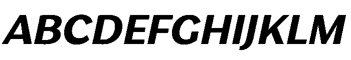 Stornoway LowBoldItalic Instance Font UPPERCASE