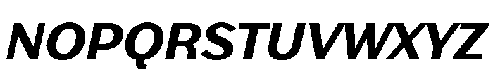 Stornoway LowBoldItalic Instance Font UPPERCASE