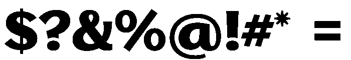 Stornoway LowExBold Instance Font OTHER CHARS