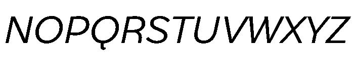 Stornoway LowRegularItalic Instance B2578034 Font UPPERCASE