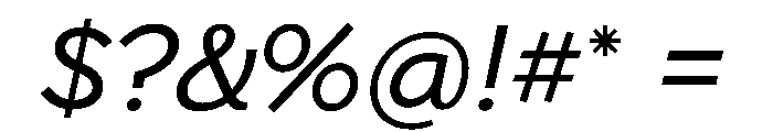 Stornoway LowRegularItalic Instance Font OTHER CHARS