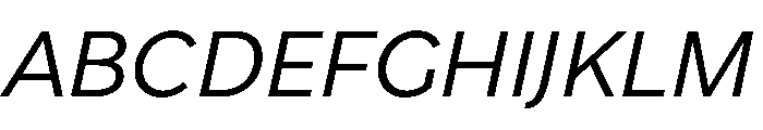 Stornoway LowRegularItalic Instance Font UPPERCASE