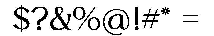 Stornoway Regular Font OTHER CHARS