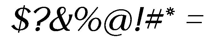 Stornoway RegularItalic Instance 971855aa Font OTHER CHARS