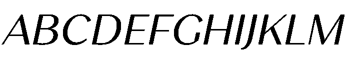 Stornoway RegularItalic Instance 971855aa Font UPPERCASE