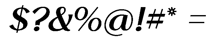 Stornoway SemiboldItalic Instance Font OTHER CHARS