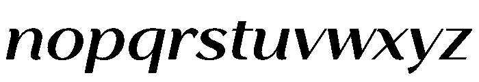 Stornoway SemiboldItalic Instance Font LOWERCASE