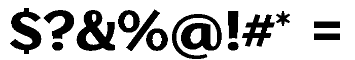 StornowayLow Bold Font OTHER CHARS