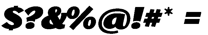 StornowayLow ChonkyItalic Font OTHER CHARS