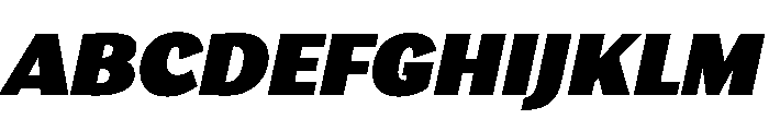 StornowayLow ChonkyItalic Font UPPERCASE