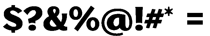 StornowayLow ExBold Font OTHER CHARS