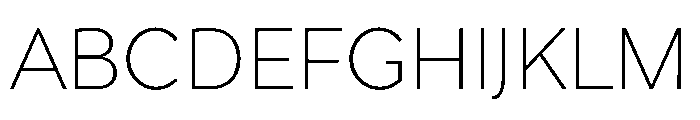 StornowayLow ExLight Font UPPERCASE