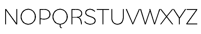 StornowayLow ExLight Font UPPERCASE