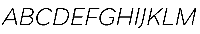 StornowayLow LightItalic Font UPPERCASE