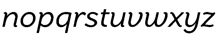 StornowayLow RegularItalic Font LOWERCASE