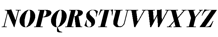 StrangeTimez StrangeBoldItalic Font UPPERCASE