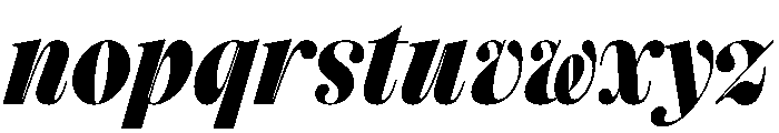 StrangeTimez StrangeBoldItalic Font LOWERCASE