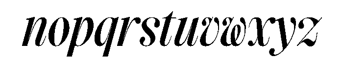 StrangeTimez StrangeBookItalic Font LOWERCASE