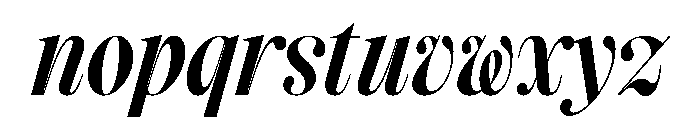 StrangeTimez StrangeMediumItalic Font LOWERCASE