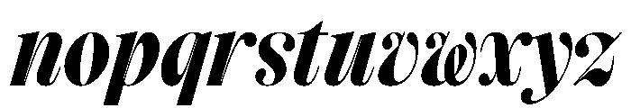 StrangeTimez StrangeSemiBoldItalic Font LOWERCASE