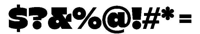 Stranger Black Font OTHER CHARS