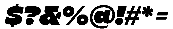 Stranger BlackItalic Instance Font OTHER CHARS