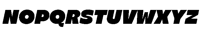 Stranger BlackItalic Instance Font UPPERCASE