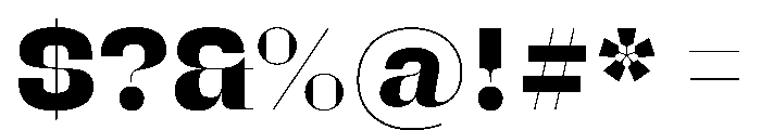 Stravinsky Extrabold Font OTHER CHARS