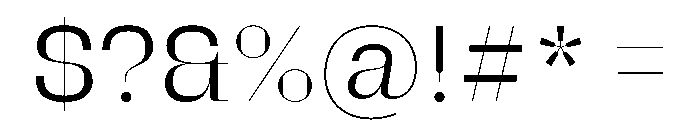 Stravinsky Light Font OTHER CHARS