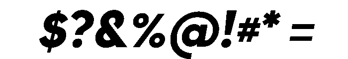Strawford BlackItalic Font OTHER CHARS