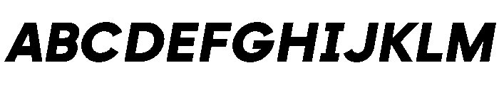 Strawford BlackItalic Font UPPERCASE