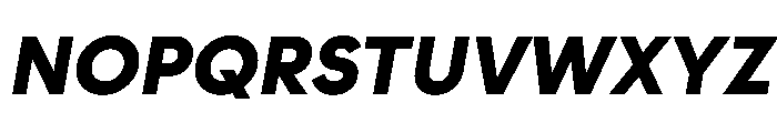 Strawford BlackItalic Font UPPERCASE