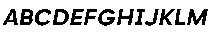 Strawford BoldItalic Font UPPERCASE