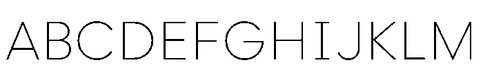 Strawford ExtraLight Font UPPERCASE