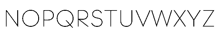 Strawford ExtraLight Font UPPERCASE