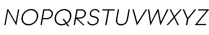 Strawford LightItalic Font UPPERCASE