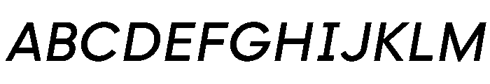 Strawford MediumItalic Font UPPERCASE