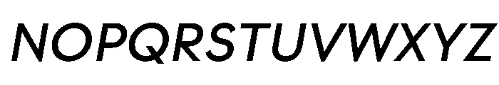 Strawford MediumItalic Font UPPERCASE
