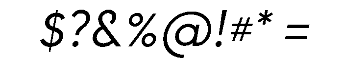 Strawford RegularItalic Font OTHER CHARS
